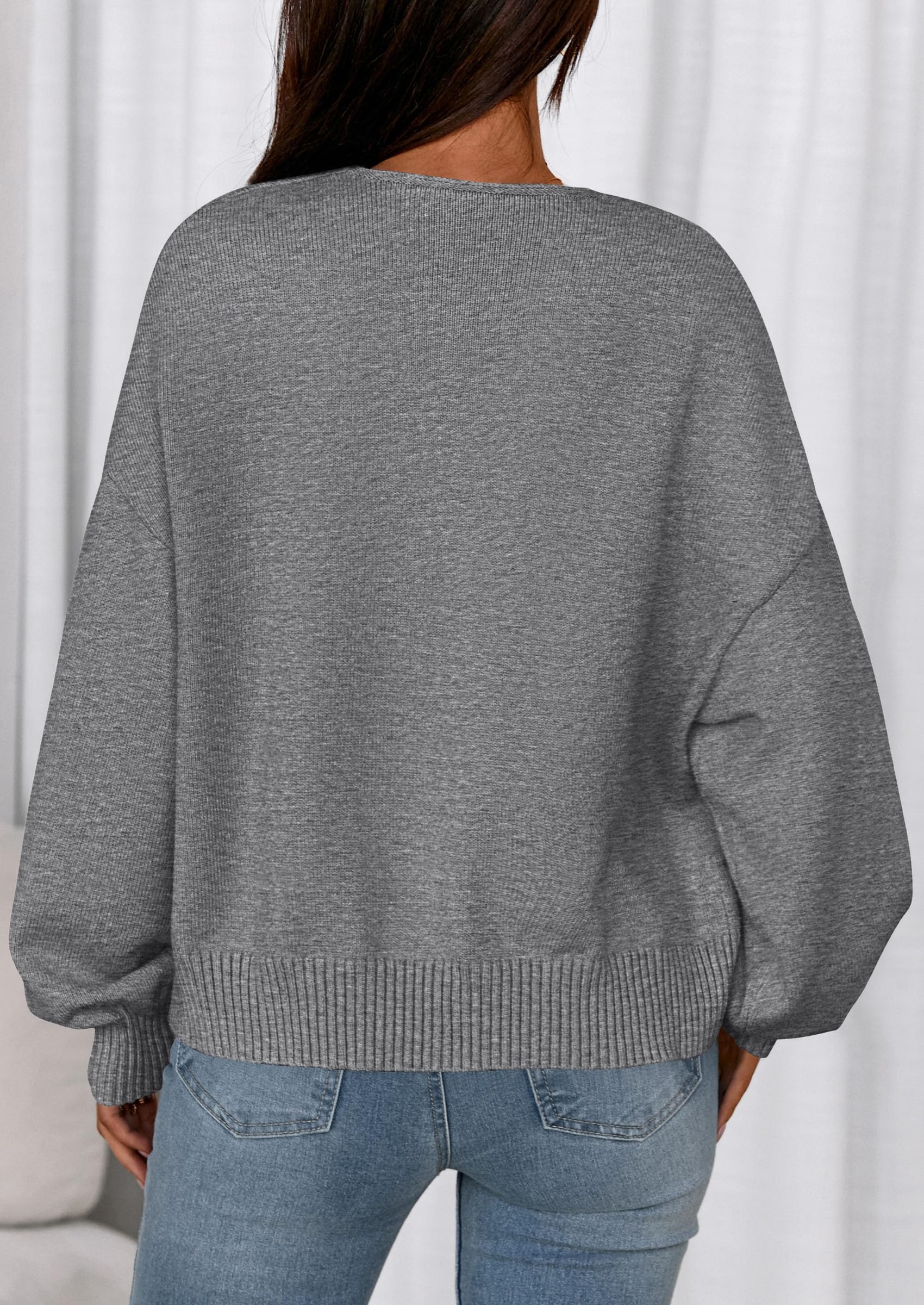 PRETTYGARDEN Cardigan Sweaters for Women Fall Fashion Bow Tie Front Long Sleeve Knit Sweater Tops Cute Winter Clothes