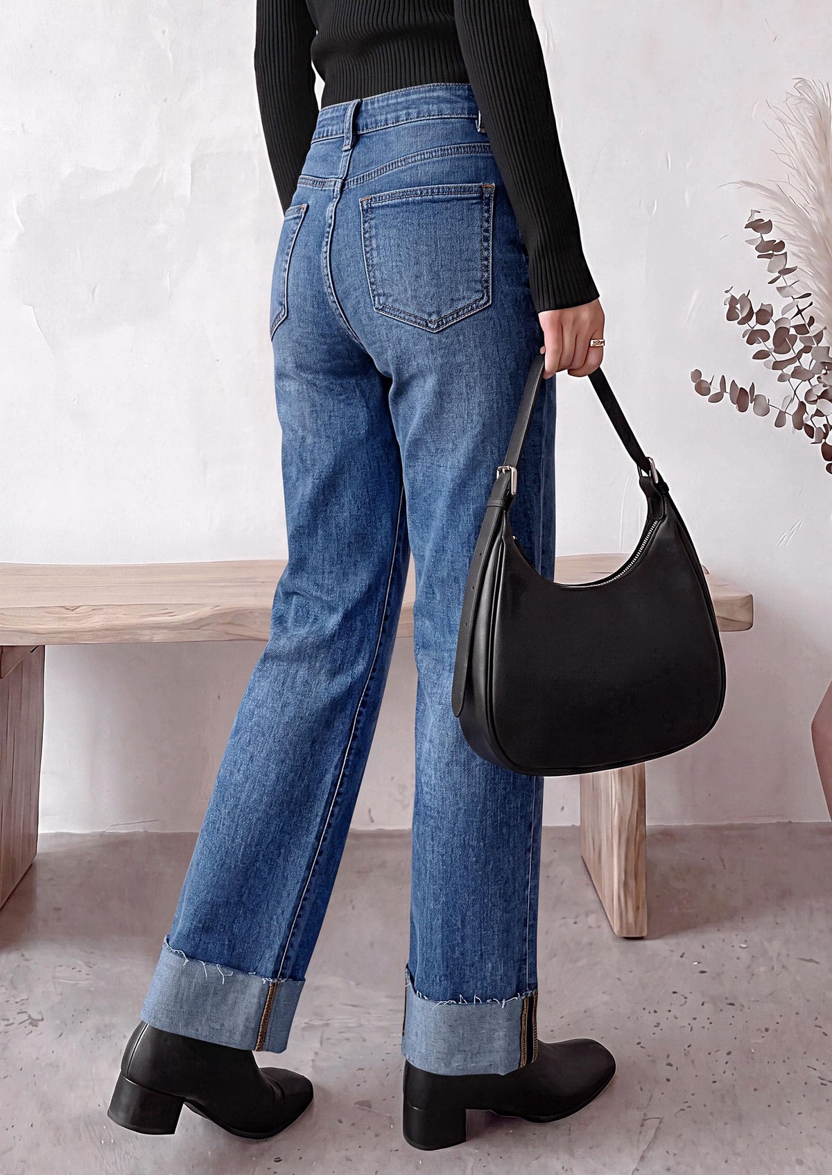 PRETTYGARDEN Women's Baggy Denim Jeans Wide Leg Pants