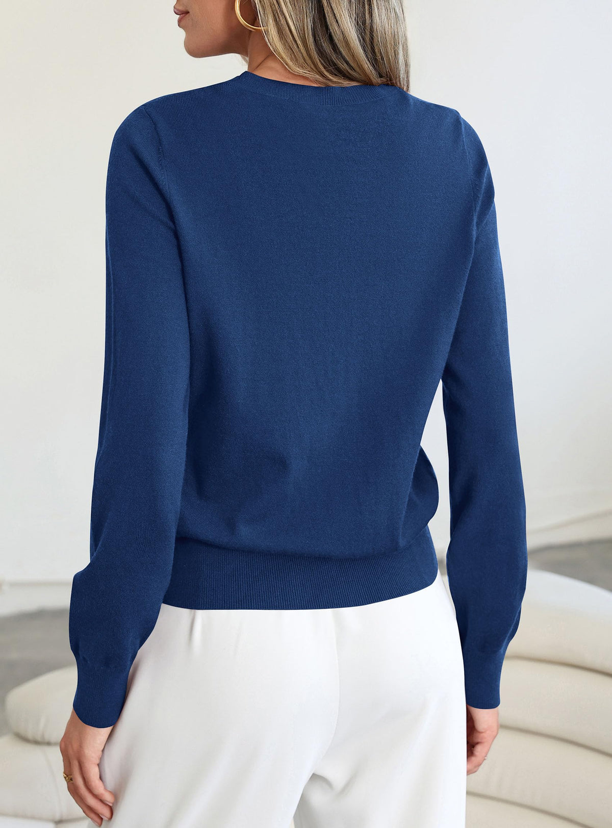 PRETTYGARDEN Womens Fall Basic Long Sleeve Sweater,Soft Knit Fabric, Classic Crew Neck Sweaters, Loose Fit Sweater, Casual Going Out Outfits, Winter Trendy Clothes