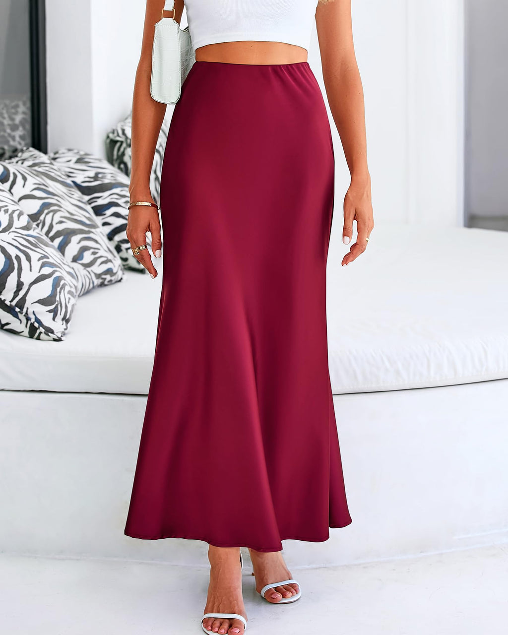 BTFBM Womens Spring Skirts Business Casual Clothes High Waisted Cocktail Party Wedding Guest Mermaid Maxi Skirt