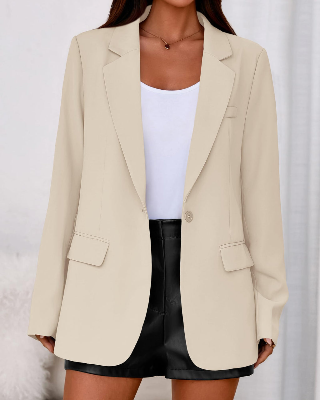 BTFBM Blazers for Women Spring Business Casual Clothes Open Front Oversized Winter Coats Work Office Suit Jackets