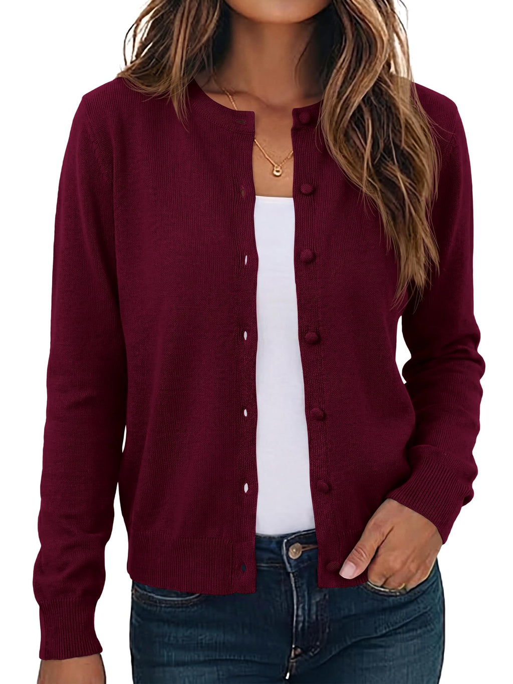 BTFBM Cardigan Sweaters for Women Lightweight Sweater Button Down Casual Knit Shrugs Tops Spring Fashion Clothing