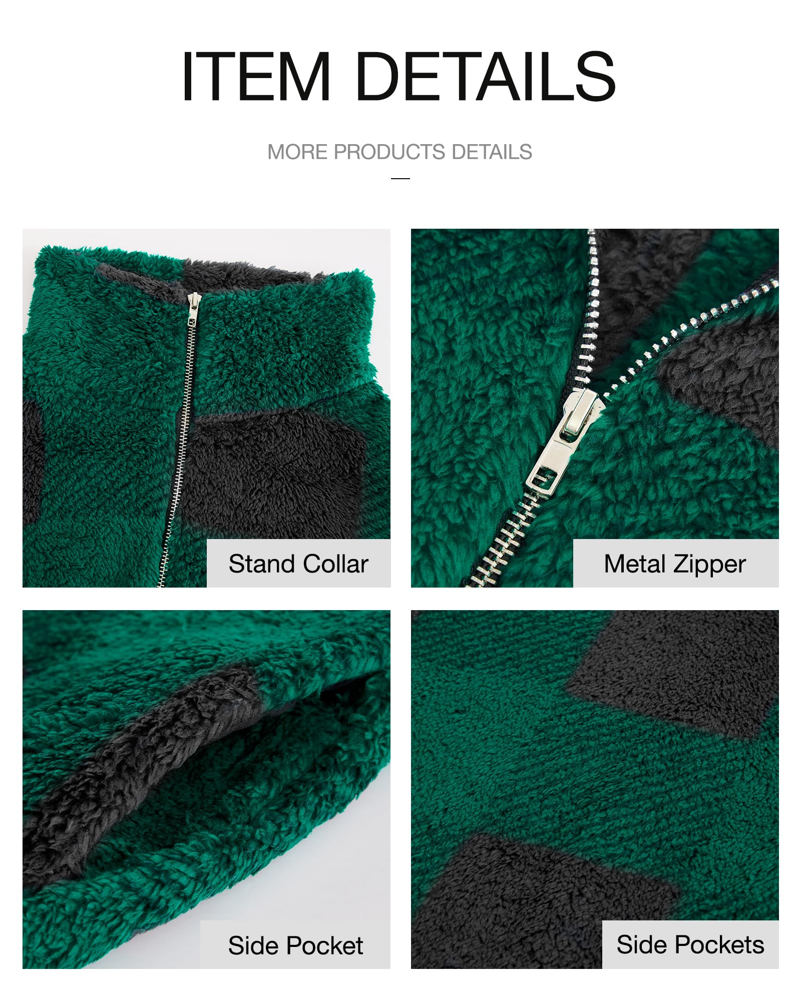 BTFBM Womens Sweatshirt Sherpa Quarter Zip Pullover Fall Winter Long Sleeve Fleece Sweaters Hoodies Sweatshirts Clothes