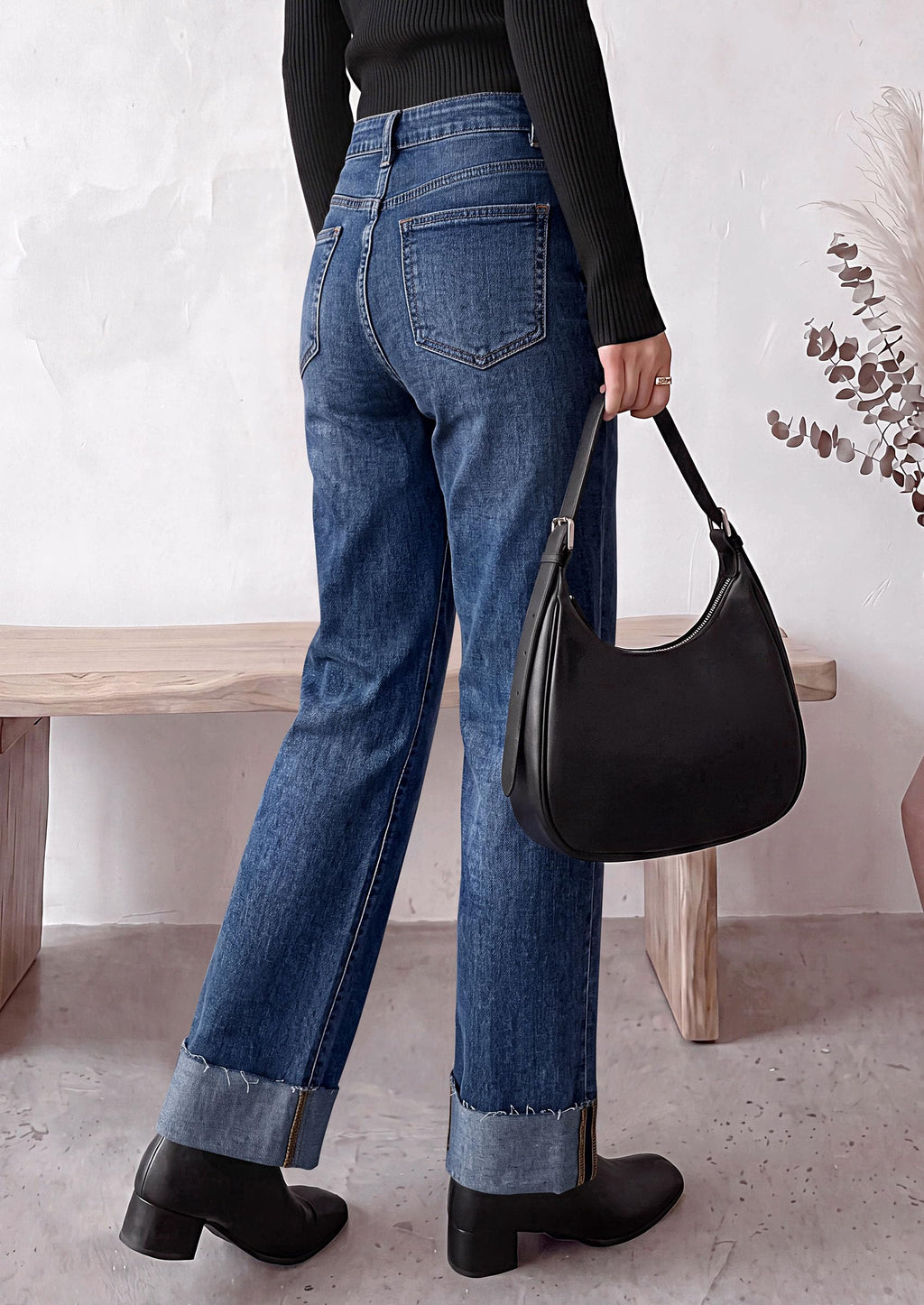 PRETTYGARDEN Women's Baggy Denim Jeans Wide Leg Pants