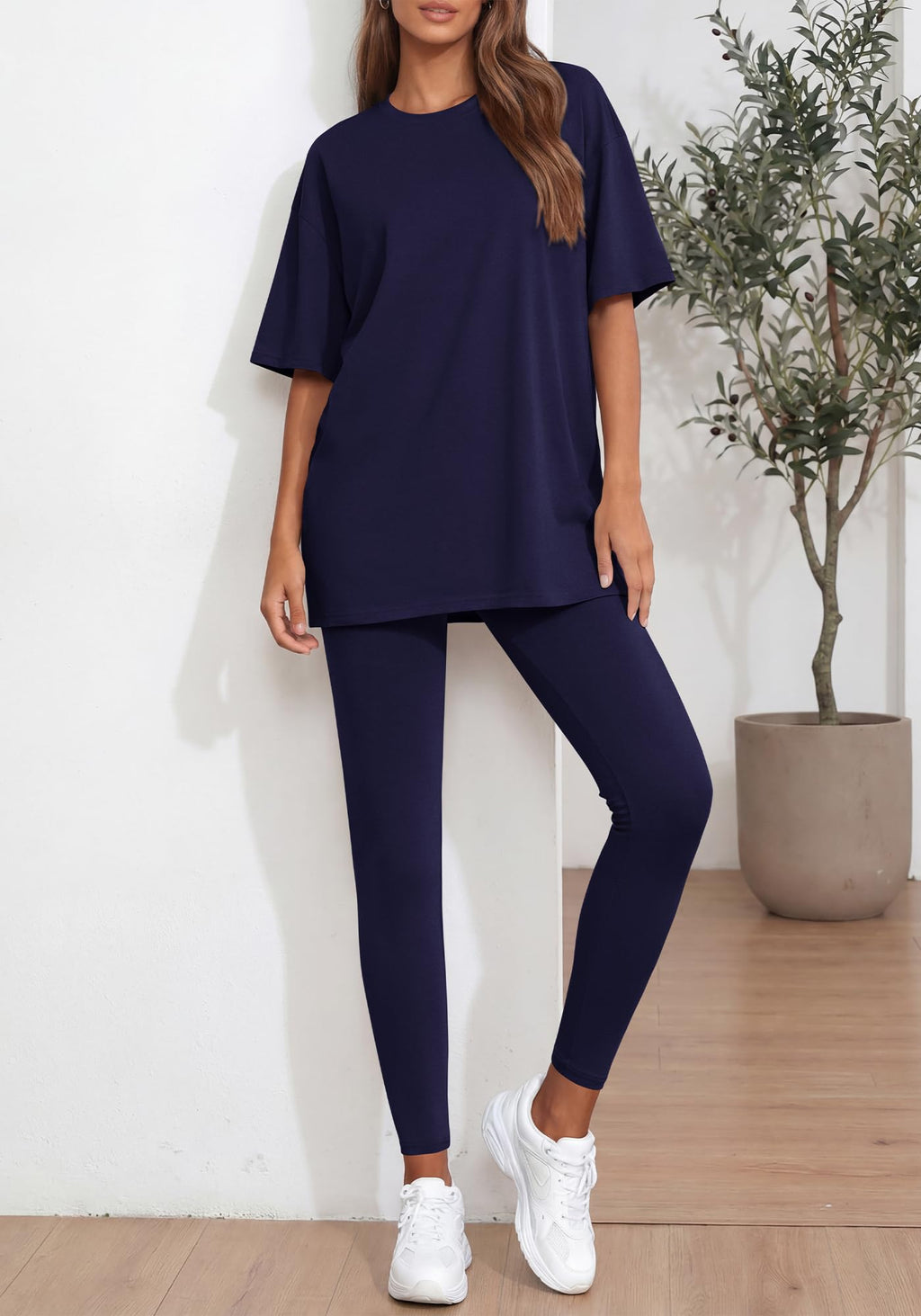 BTFBM Two Piece Lounge Set Women Spring Casual Oversized Shirts Leggings Matching Workout Airport Travel Outfits