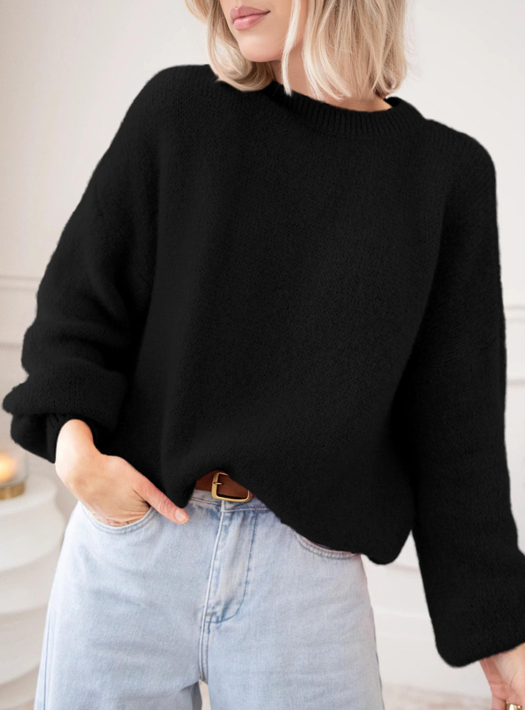 PRETTYGARDEN Women's Fall Oversized Sweaters Dressy Casual Long Sleeve Chunky Knit Winter Pullover Tops 2026 Holiday Outfits