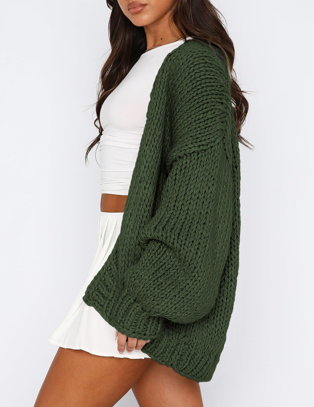 PRETTYGARDEN Cardigan Sweaters for Women Trendy Fall Fashion Long Sleeve Chunky Knit Cardigans Winter Clothing Outfits