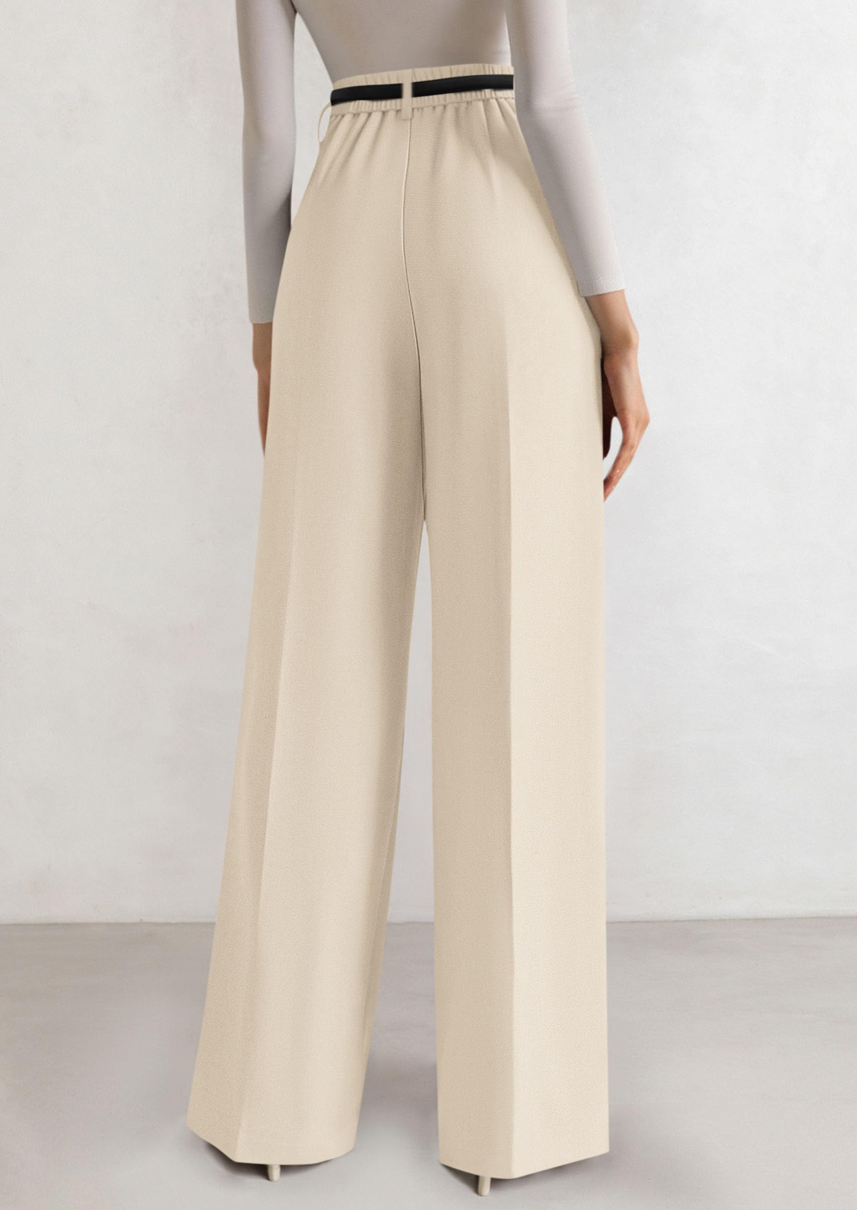 PRETTYGARDEN Womens Wide Leg Dress Pants Business Casual Flowy Work Palazzo Pants High Waisted Slacks Trousers