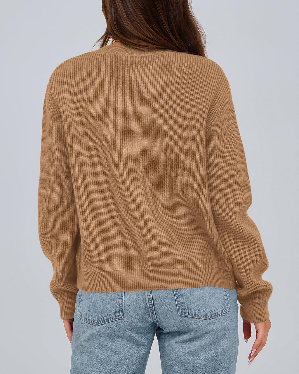 BTFBM Bow Cropped Cardigan Sweaters for Women Fall Winter Open Front Sweater Long Sleeve Button Fashion Spring Clothes