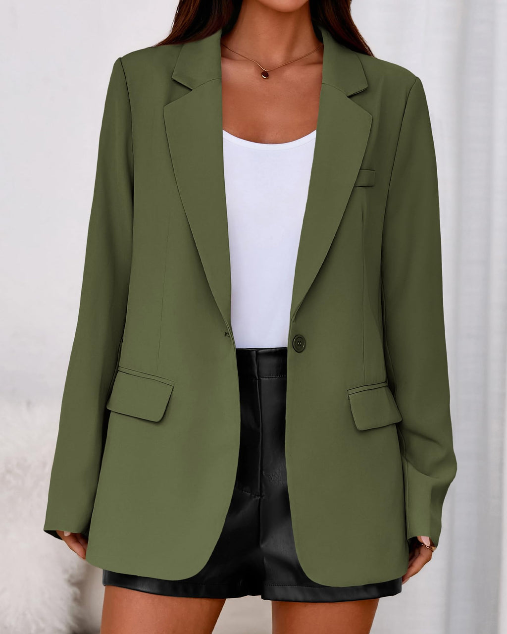 BTFBM Blazers for Women Spring Business Casual Clothes Open Front Oversized Winter Coats Work Office Suit Jackets