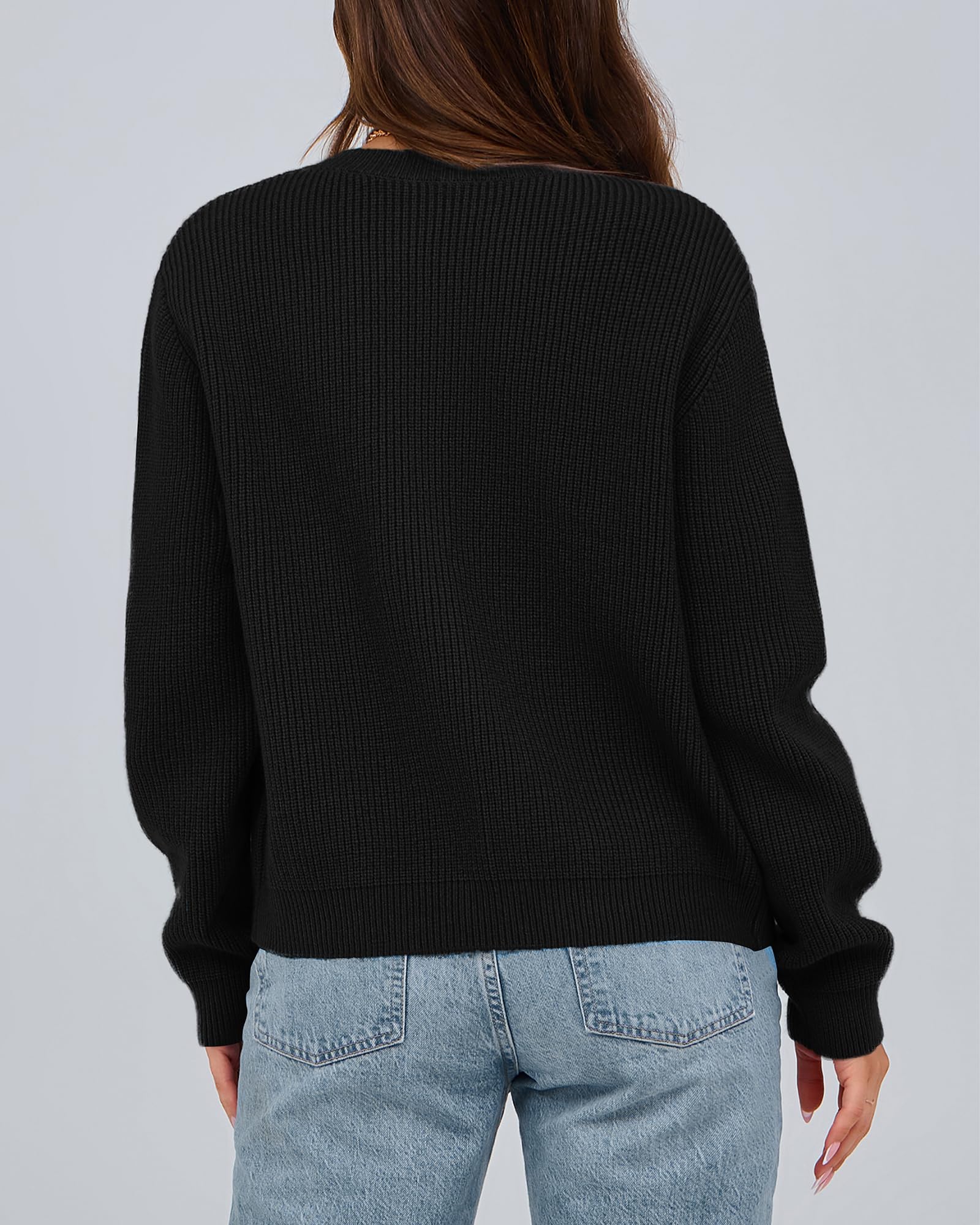BTFBM Bow Cropped Cardigan Sweaters for Women Fall Winter Open Front Sweater Long Sleeve Button Fashion Spring Clothes