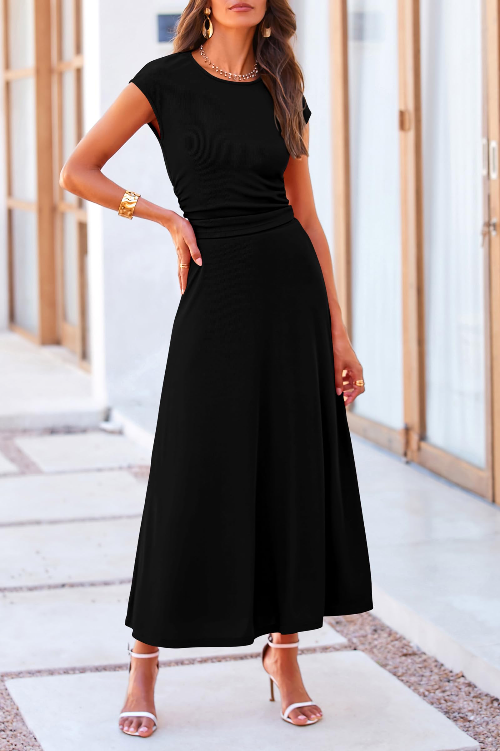 PRETTYGARDEN Two Piece Skirt Set for Women Summer Spring Dressy Casual Knit Travel Vacation Matching Lounge Outfits