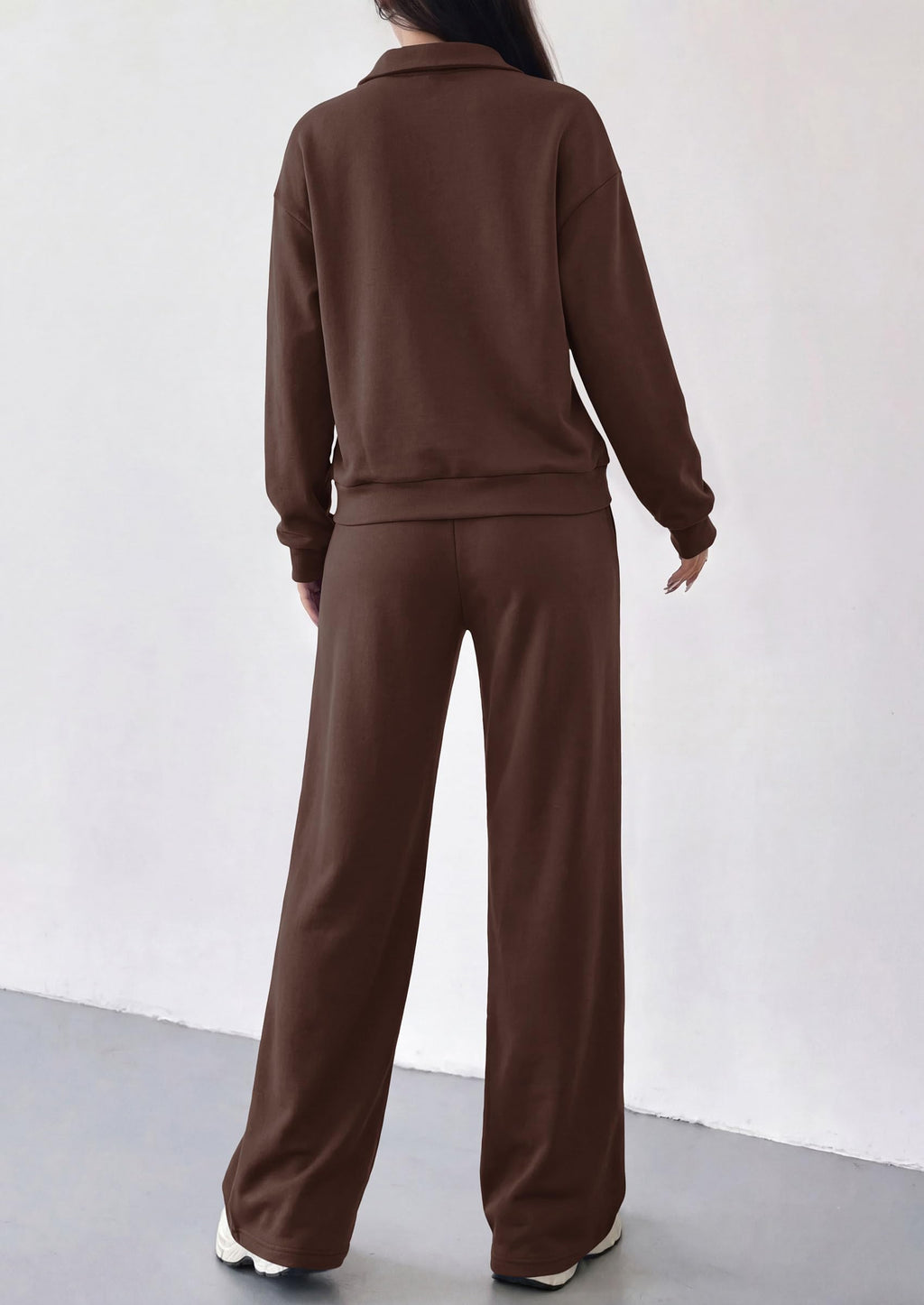 PRETTYGARDEN Women's Lounge Sets 2 Piece Outfits Sweatsuits | Half Zip Pullover Sweatshirts, Wide Leg Pants Pockets, Matching Workout Tracksuits, Airport Travel Resort Wear, Fall Clothes