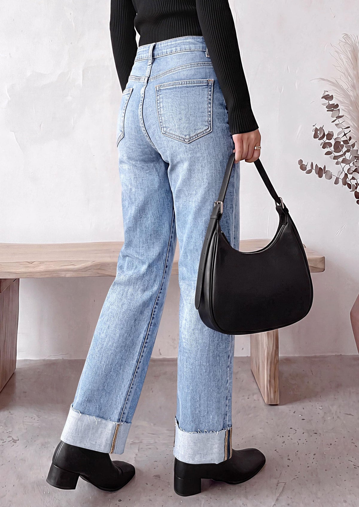 PRETTYGARDEN Women's Baggy Denim Jeans Wide Leg Pants