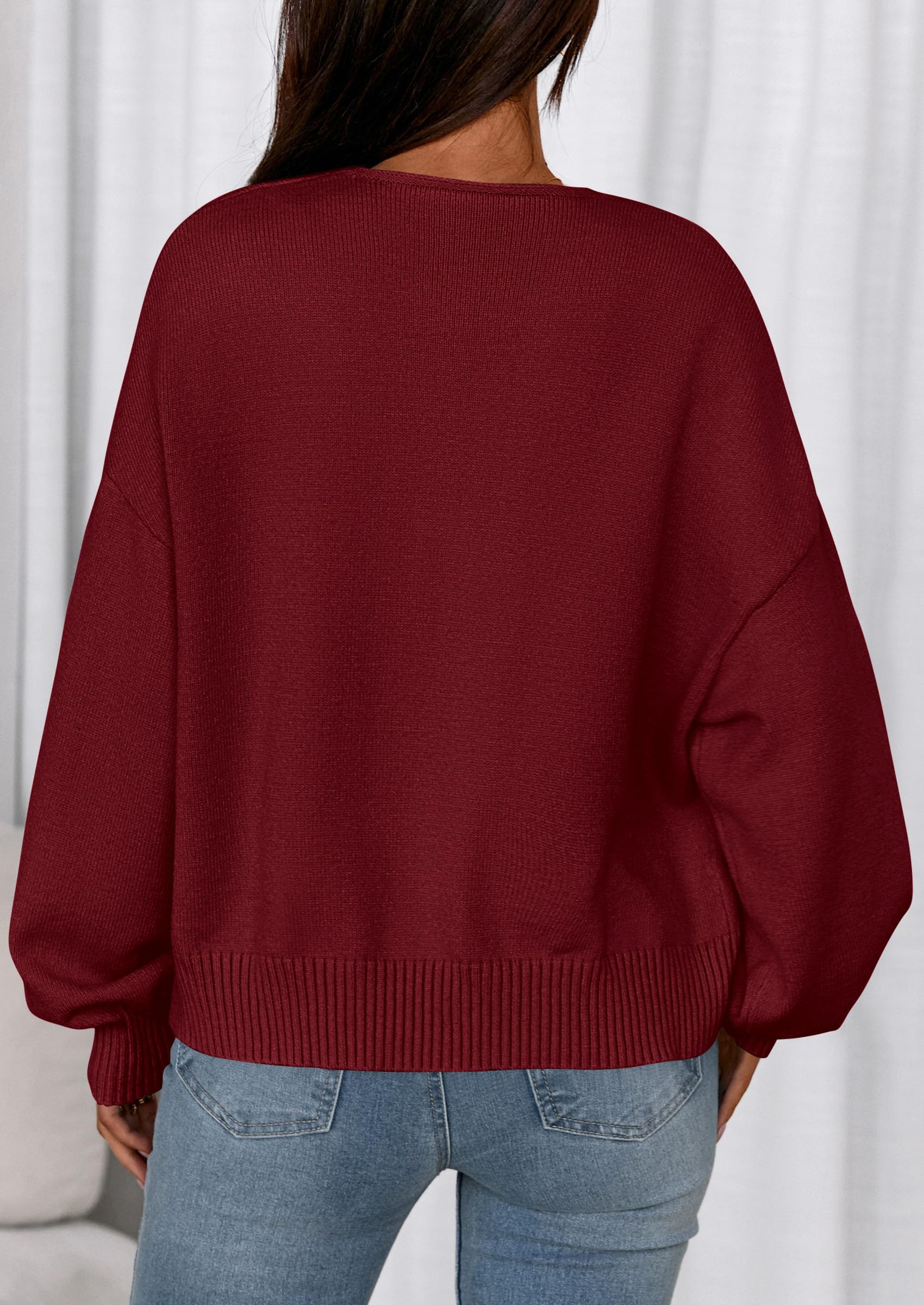 PRETTYGARDEN Cardigan Sweaters for Women Fall Fashion Bow Tie Front Long Sleeve Knit Sweater Tops Cute Winter Clothes