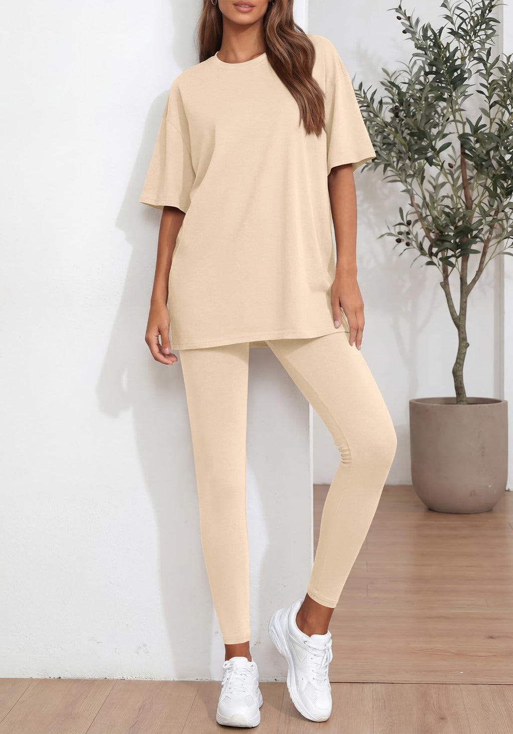 BTFBM Two Piece Lounge Set Women Spring Casual Oversized Shirts Leggings Matching Workout Airport Travel Outfits