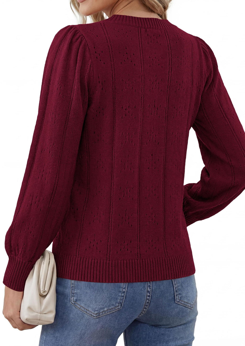 PRETTYGARDEN Women Fall Fashion Hollow Out Holiday Sweaters