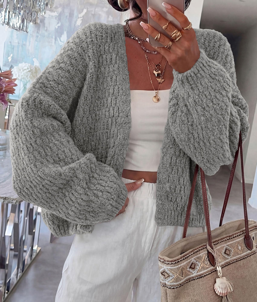 PRETTYGARDEN Women's Fall Cardigan Open Front Chunky Sweaters