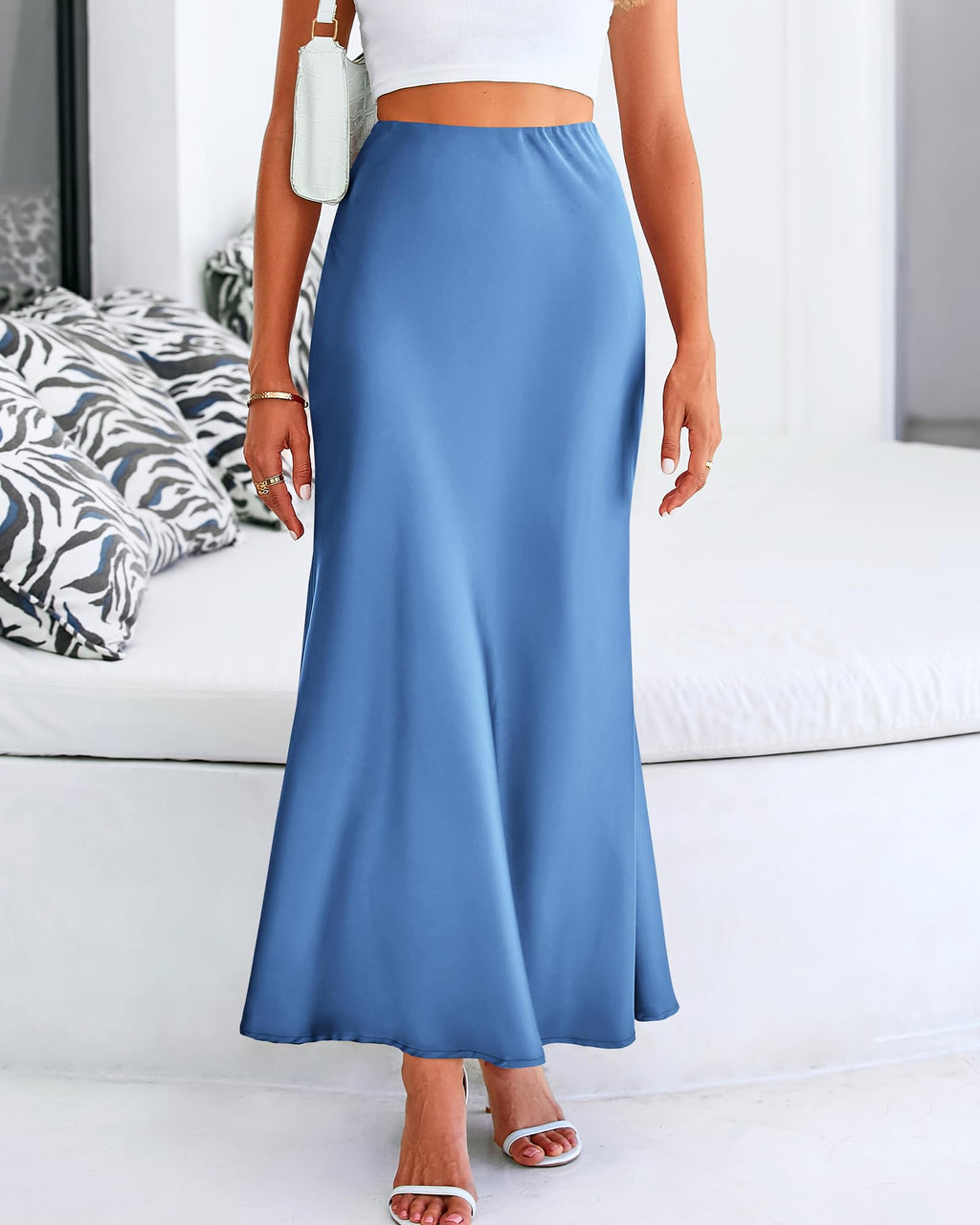 BTFBM Womens Spring Skirts Business Casual Clothes High Waisted Cocktail Party Wedding Guest Mermaid Maxi Skirt