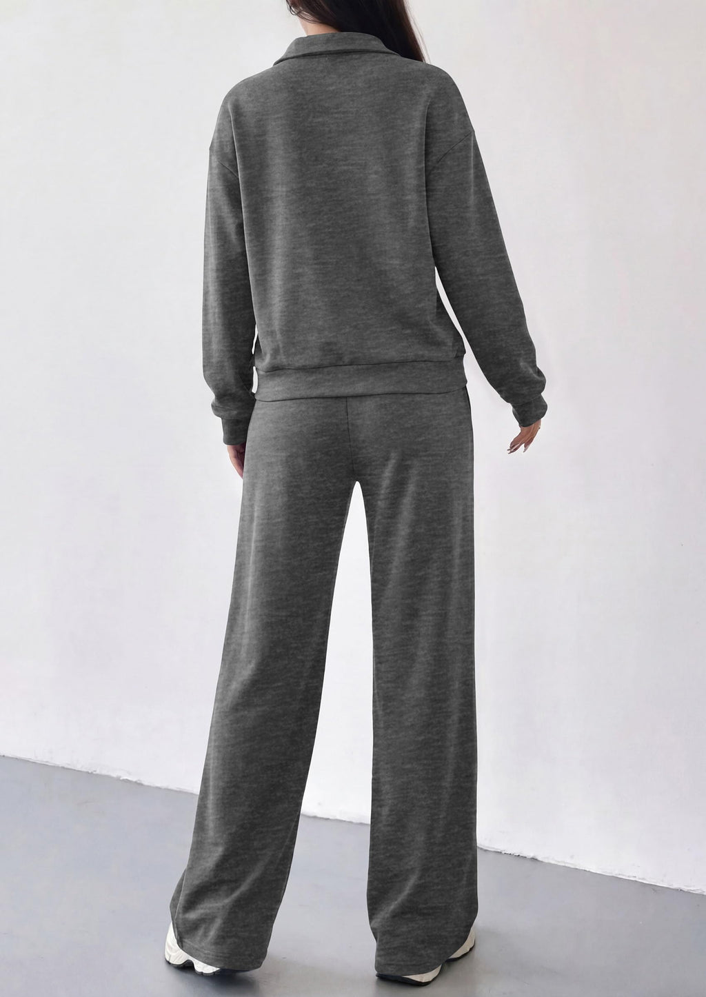 PRETTYGARDEN Women's Lounge Sets 2 Piece Outfits Sweatsuits | Half Zip Pullover Sweatshirts, Wide Leg Pants Pockets, Matching Workout Tracksuits, Airport Travel Resort Wear, Fall Clothes