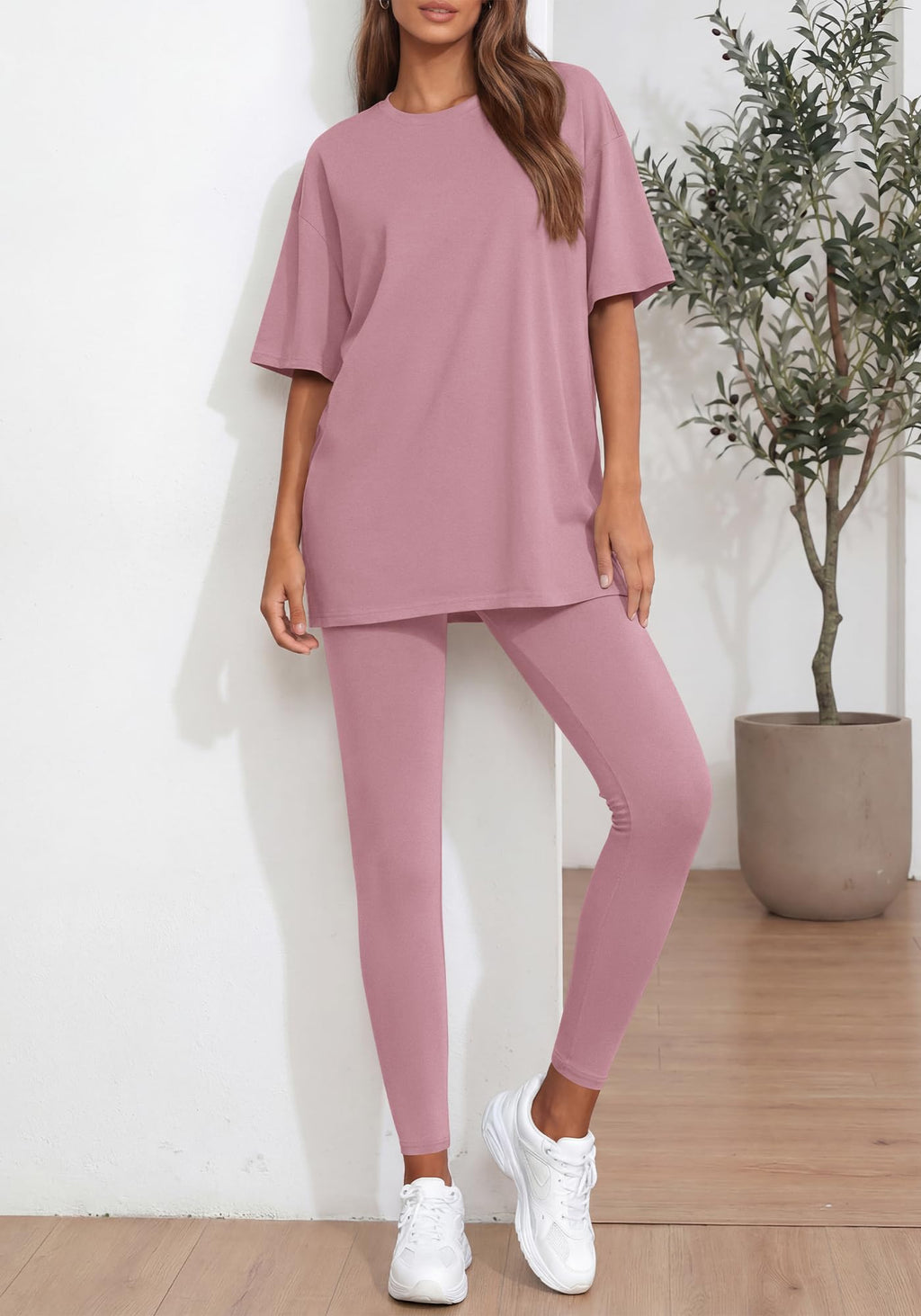 BTFBM Two Piece Lounge Set Women Spring Casual Oversized Shirts Leggings Matching Workout Airport Travel Outfits