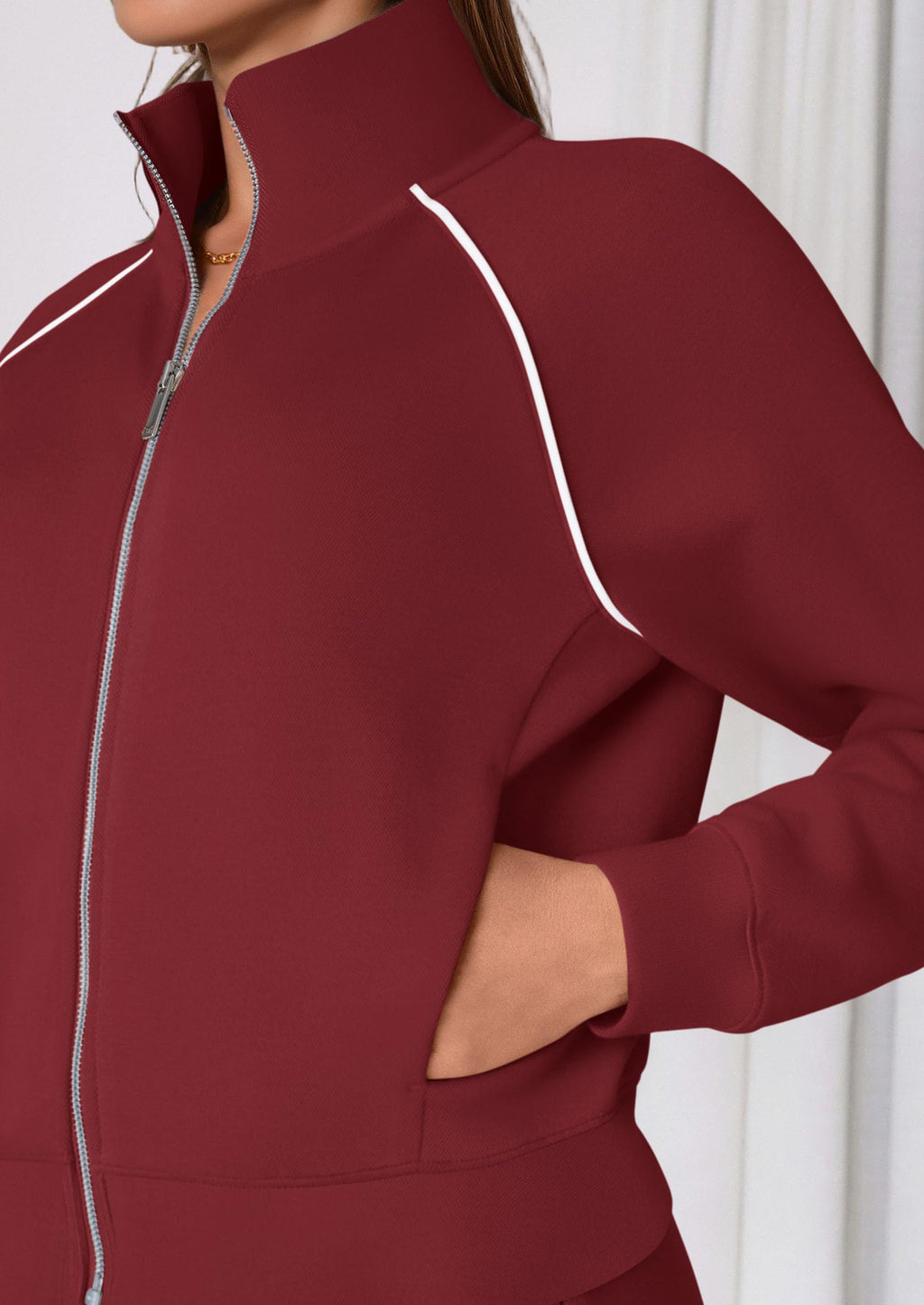 PRETTYGARDEN Womens 2 Piece Outfits Sweatsuits Fall Full Zip Sweatshirts Workout Pants Matching Lounge Sets Tracksuits