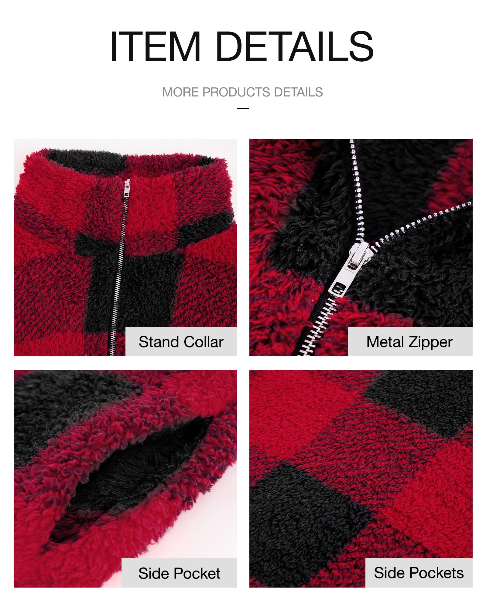 BTFBM Womens Sweatshirt Sherpa Quarter Zip Pullover Fall Winter Long Sleeve Fleece Sweaters Hoodies Sweatshirts Clothes