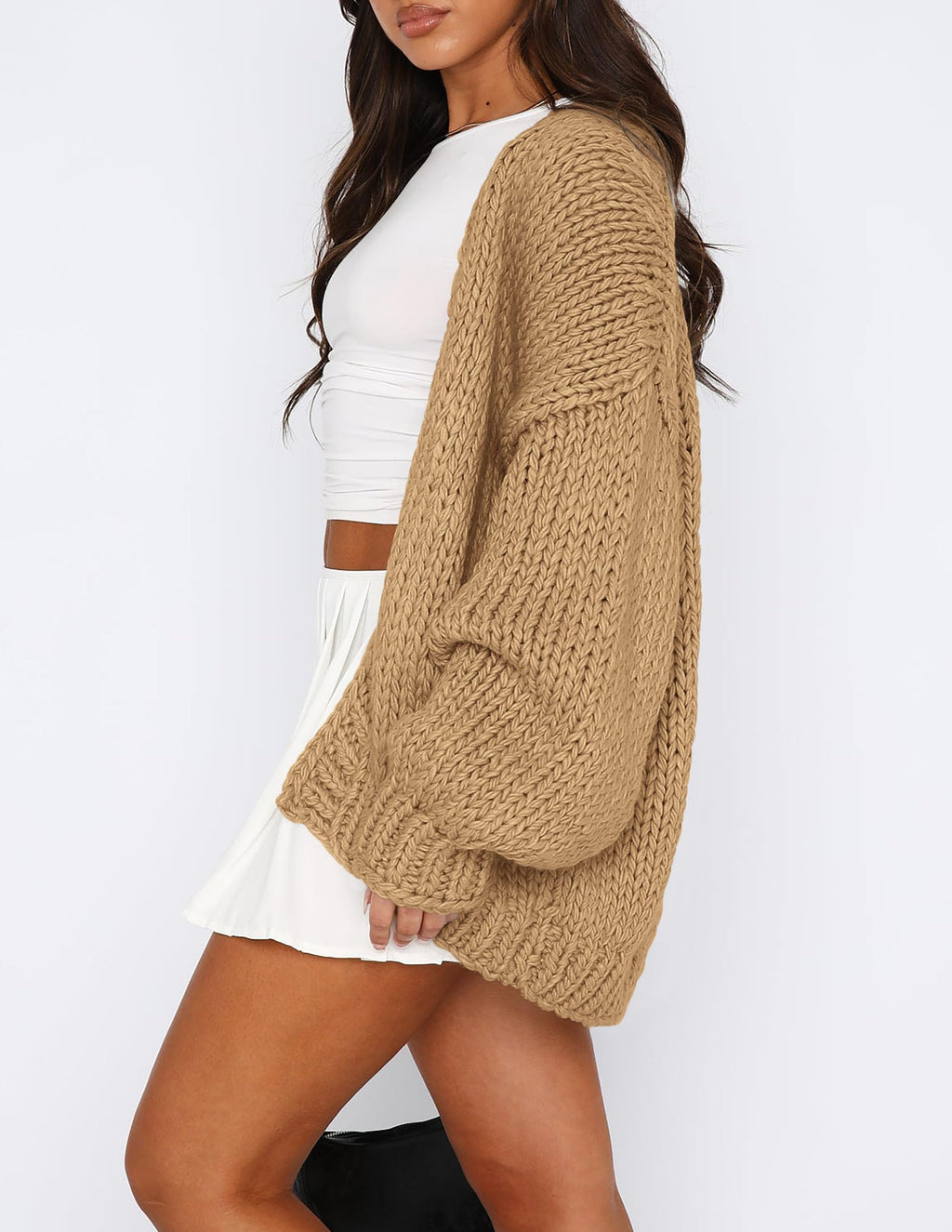 PRETTYGARDEN Cardigan Sweaters for Women Trendy Fall Fashion Long Sleeve Chunky Knit Cardigans Winter Clothing Outfits