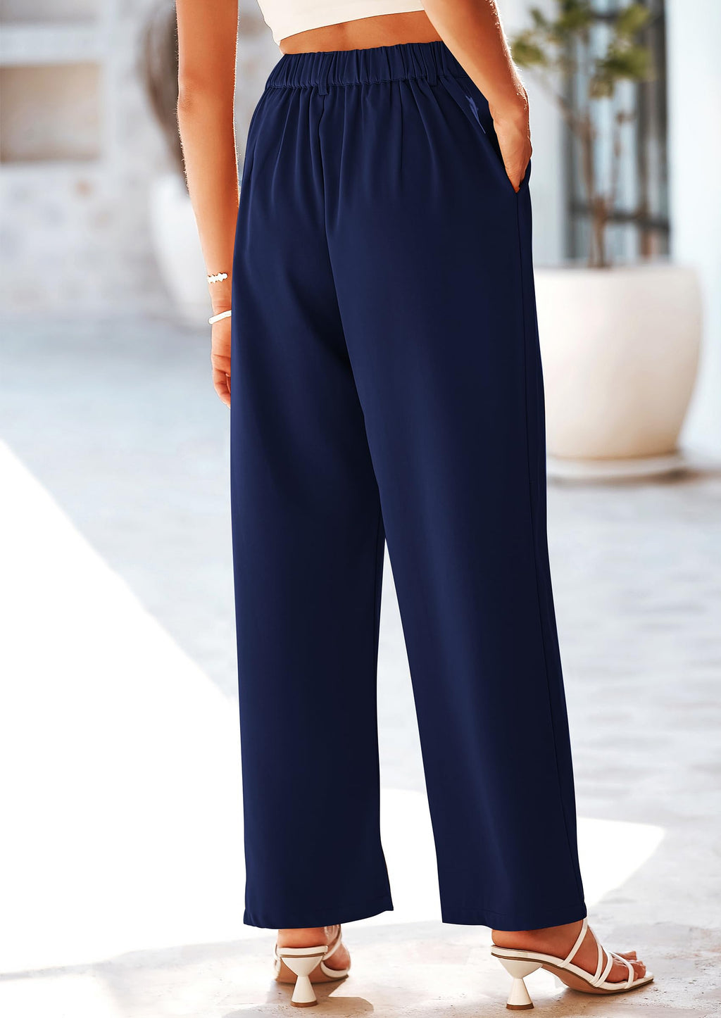 PRETTYGARDEN Wide Leg Pants for Women Trendy Fall High Waisted Business Casual Outfits Work Pant Trousers