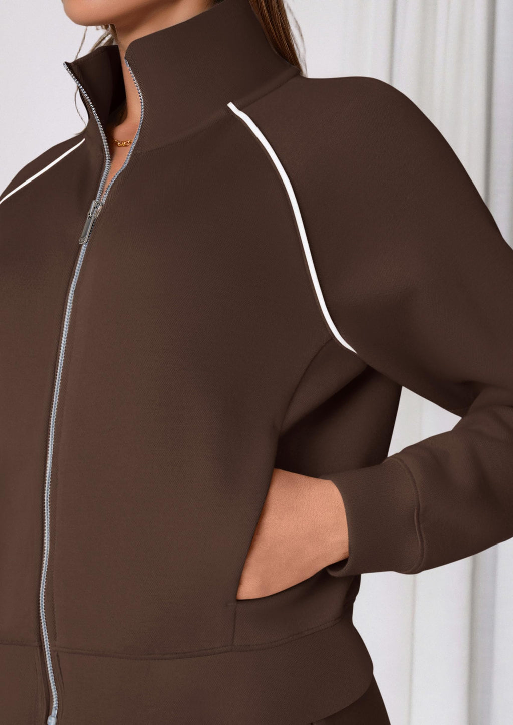 PRETTYGARDEN Womens 2 Piece Outfits Sweatsuits Fall Full Zip Sweatshirts Workout Pants Matching Lounge Sets Tracksuits