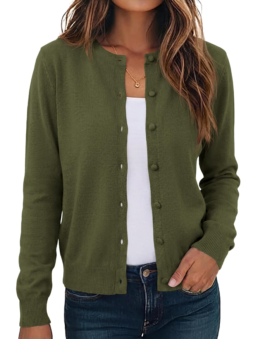 BTFBM Cardigan Sweaters for Women Lightweight Sweater Button Down Casual Knit Shrugs Tops Spring Fashion Clothing