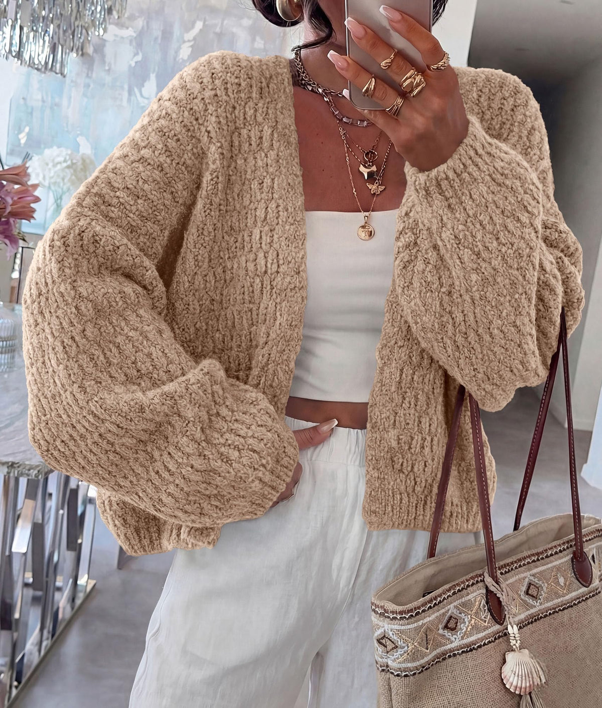 PRETTYGARDEN Women's Fall Cardigan Open Front Chunky Sweaters