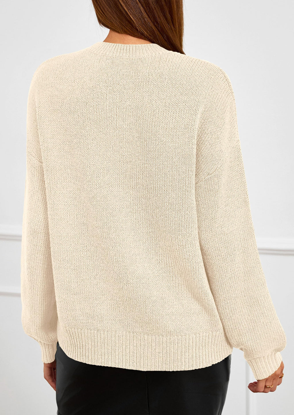 PRETTYGARDEN Womens Sweaters  Fall Fashion Long Sleeve Crewneck Floral Knit Pullover Sweater Tops Winter Clothes