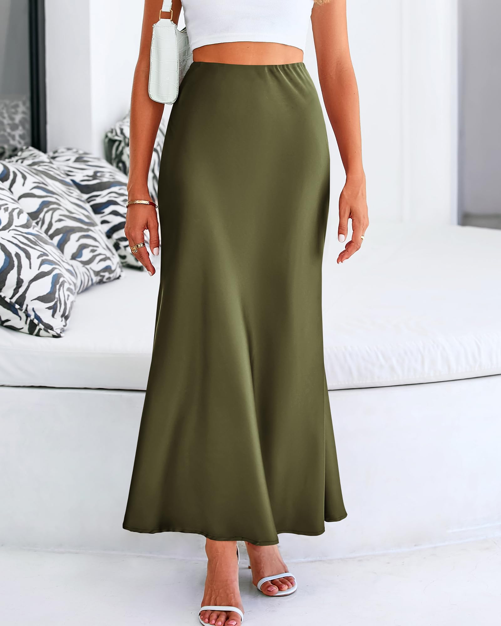 BTFBM Womens Spring Skirts Business Casual Clothes High Waisted Cocktail Party Wedding Guest Mermaid Maxi Skirt