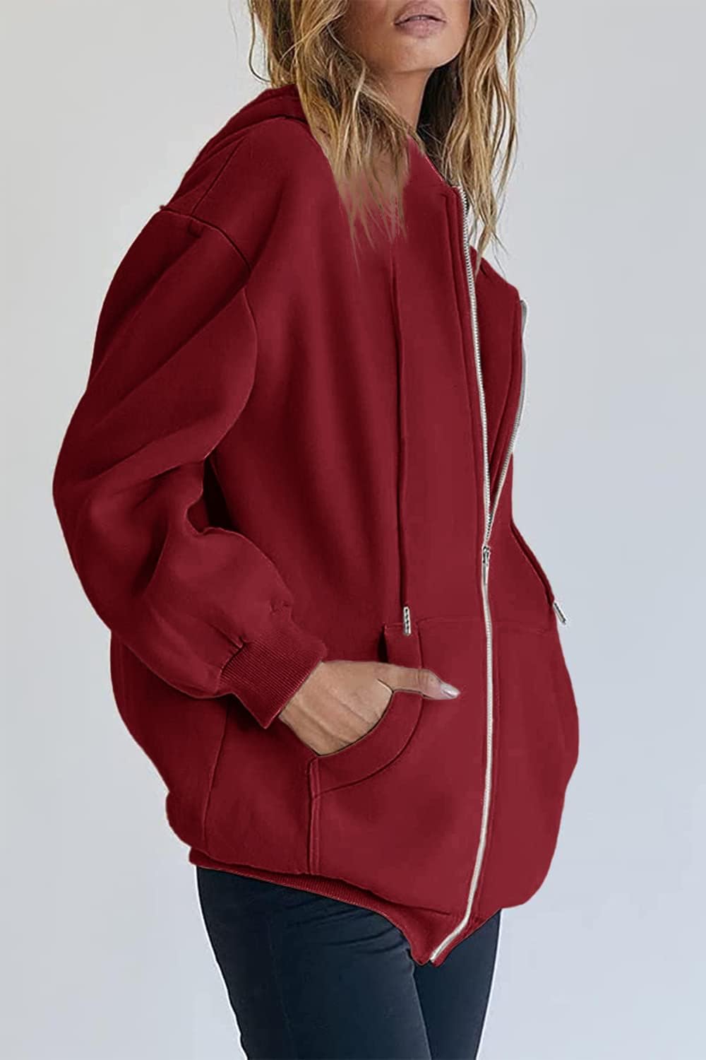 PRETTYGARDEN Women's Zip Up Y2K Hoodies Casual Long Sleeve Sweatshirts Fall Spring Track Jackets with Pockets