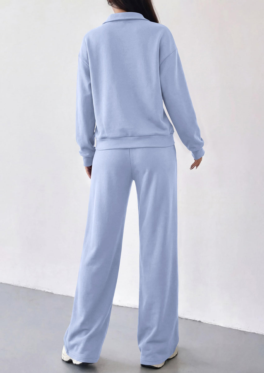 PRETTYGARDEN Women's Lounge Sets 2 Piece Outfits Sweatsuits | Half Zip Pullover Sweatshirts, Wide Leg Pants Pockets, Matching Workout Tracksuits, Airport Travel Resort Wear, Fall Clothes