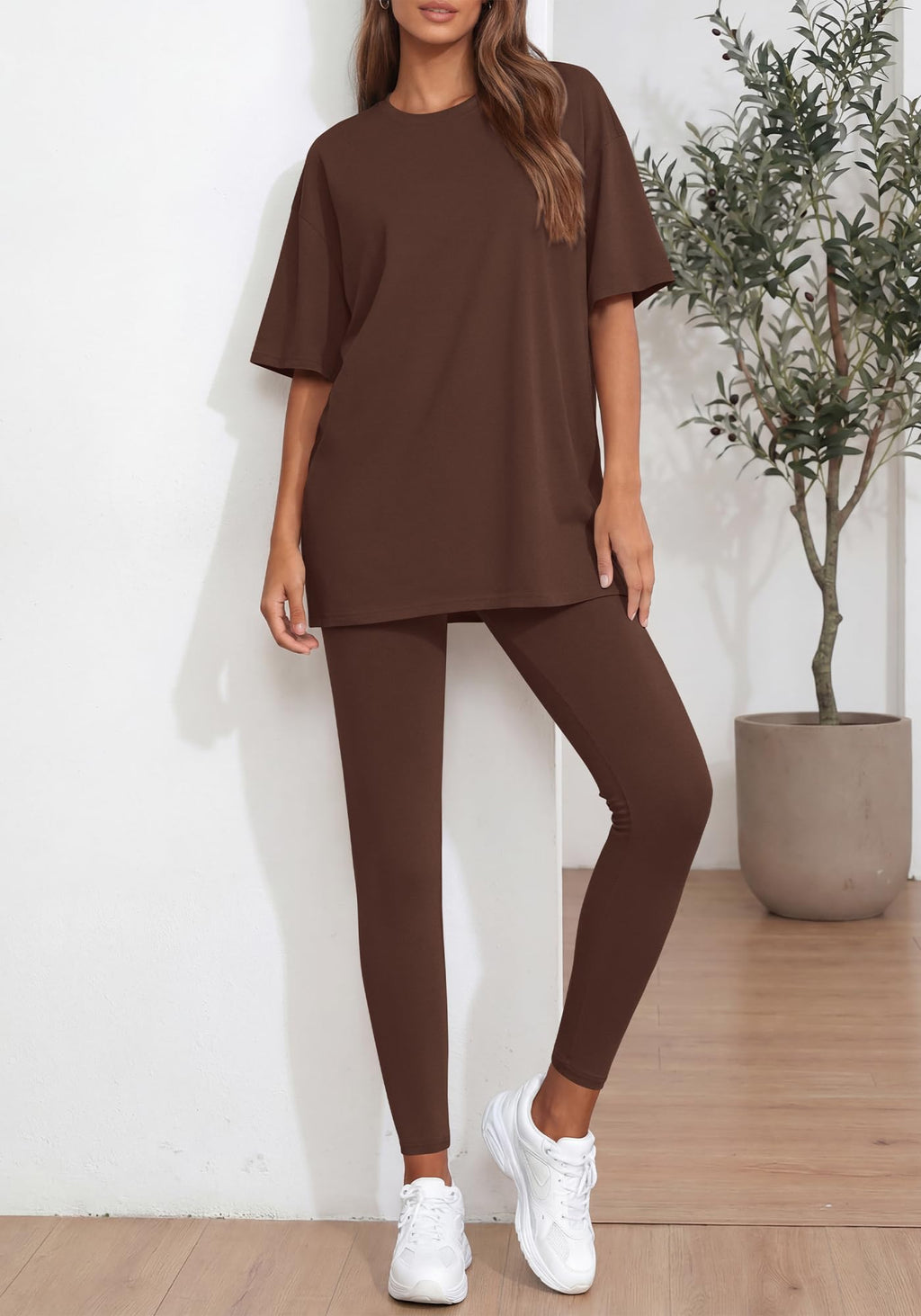 BTFBM Two Piece Lounge Set Women Spring Casual Oversized Shirts Leggings Matching Workout Airport Travel Outfits