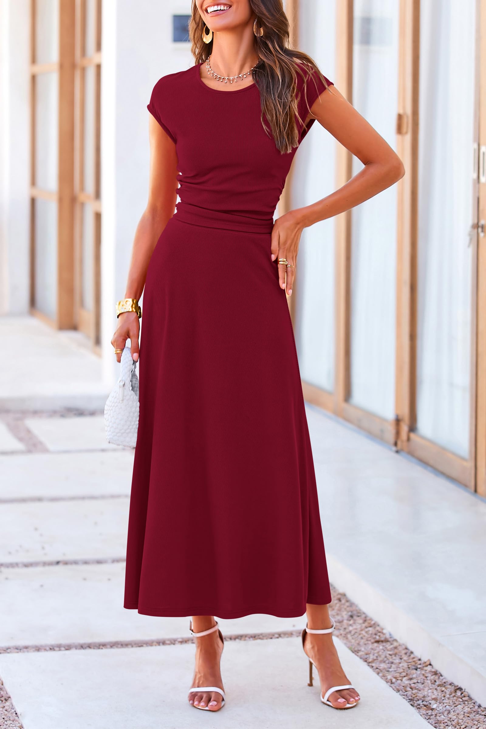 PRETTYGARDEN Two Piece Skirt Set for Women Summer Spring Dressy Casual Knit Travel Vacation Matching Lounge Outfits