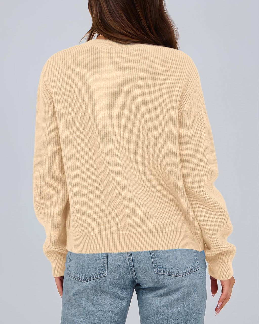BTFBM Bow Cropped Cardigan Sweaters for Women Fall Winter Open Front Sweater Long Sleeve Button Fashion Spring Clothes