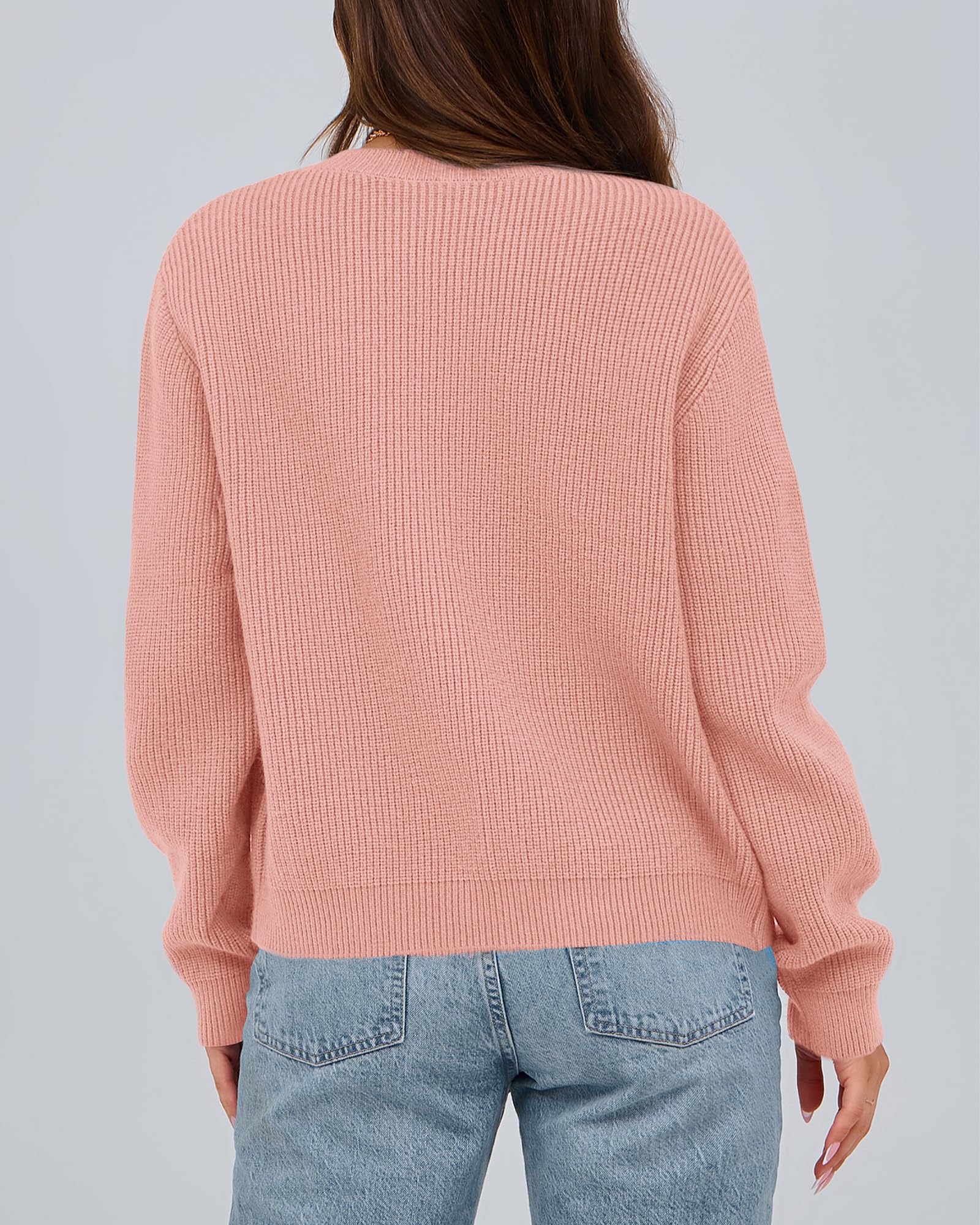 BTFBM Bow Cropped Cardigan Sweaters for Women Fall Winter Open Front Sweater Long Sleeve Button Fashion Spring Clothes