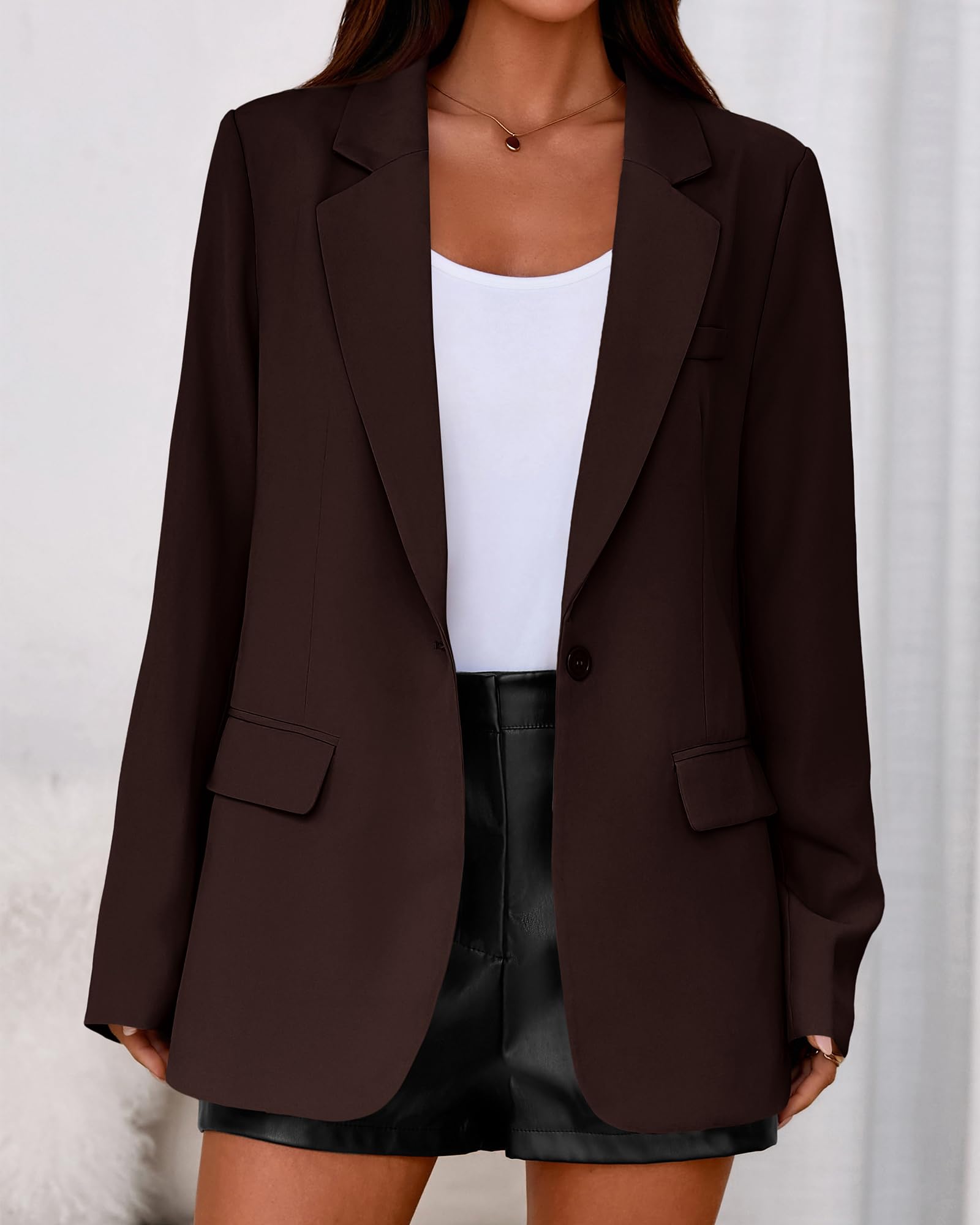 BTFBM Blazers for Women Spring Business Casual Clothes Open Front Oversized Winter Coats Work Office Suit Jackets