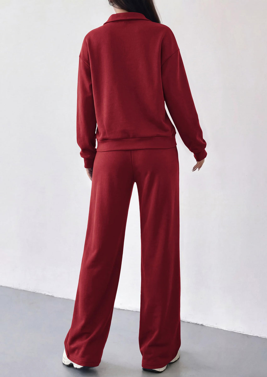 PRETTYGARDEN Women's Lounge Sets 2 Piece Outfits Sweatsuits | Half Zip Pullover Sweatshirts, Wide Leg Pants Pockets, Matching Workout Tracksuits, Airport Travel Resort Wear, Fall Clothes