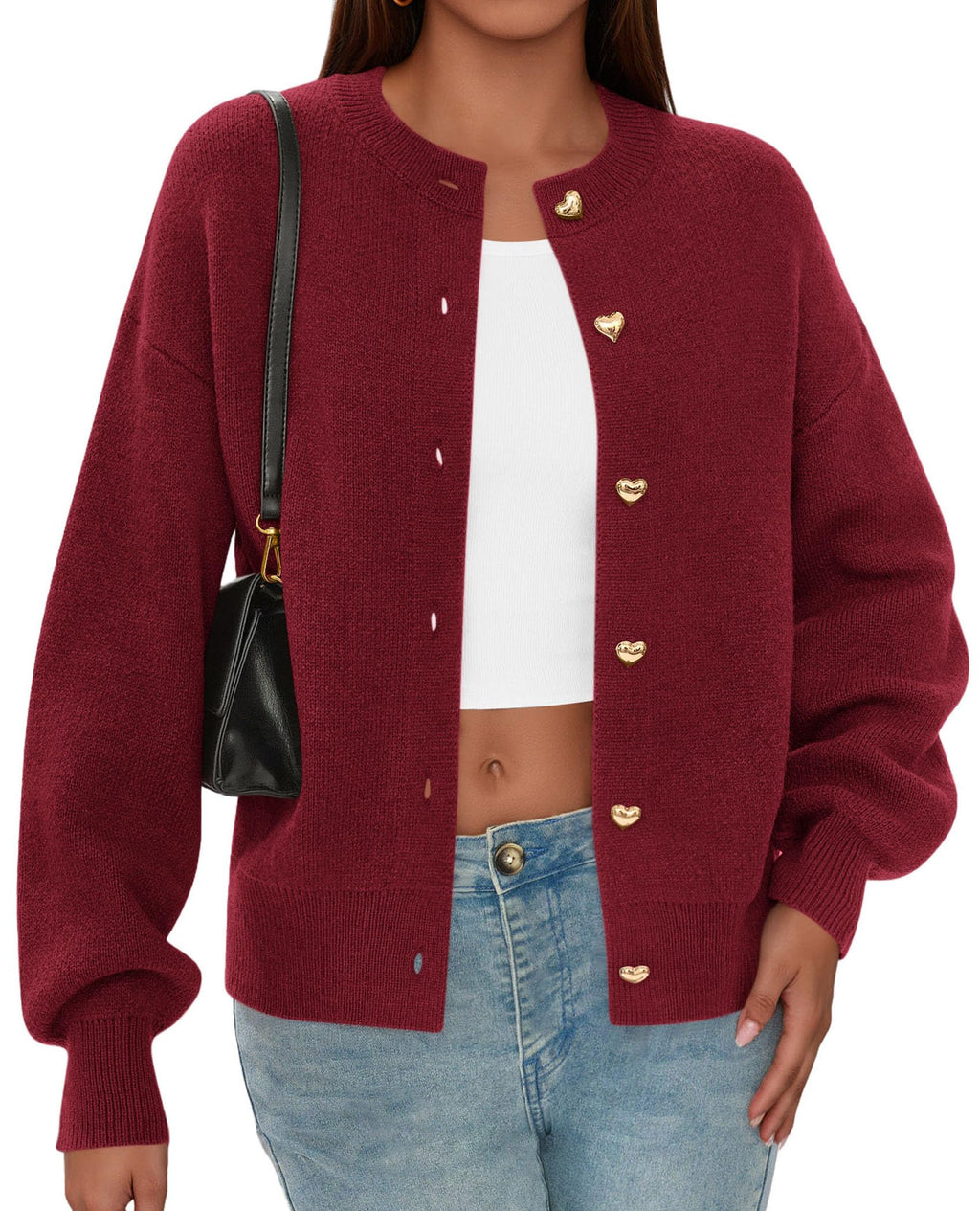 PRETTYGARDEN Cardigan for Women Fall Fashion Long Sleeve Trendy Button Down Work Office Sweaters Cute Winter Jacket
