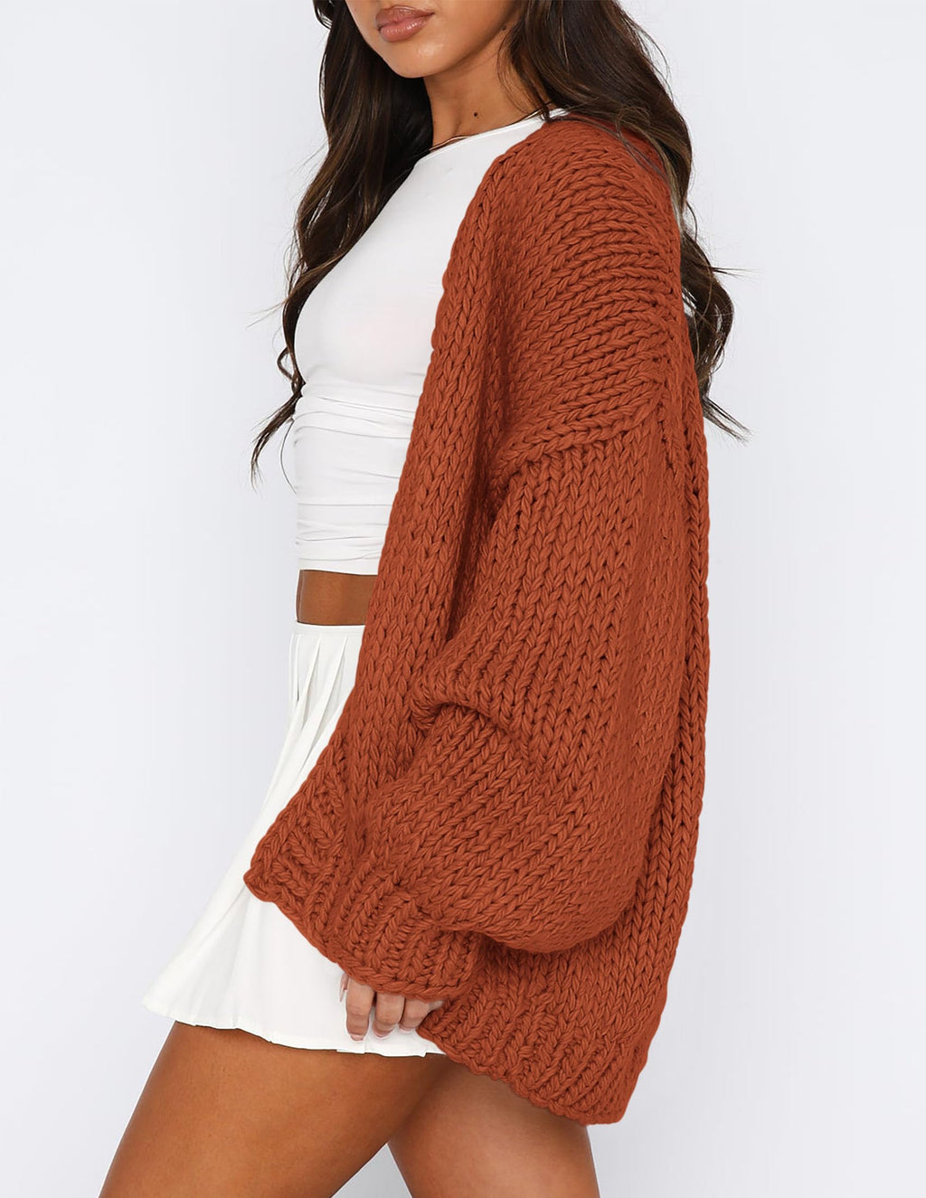 PRETTYGARDEN Cardigan Sweaters for Women Trendy Fall Fashion Long Sleeve Chunky Knit Cardigans Winter Clothing Outfits