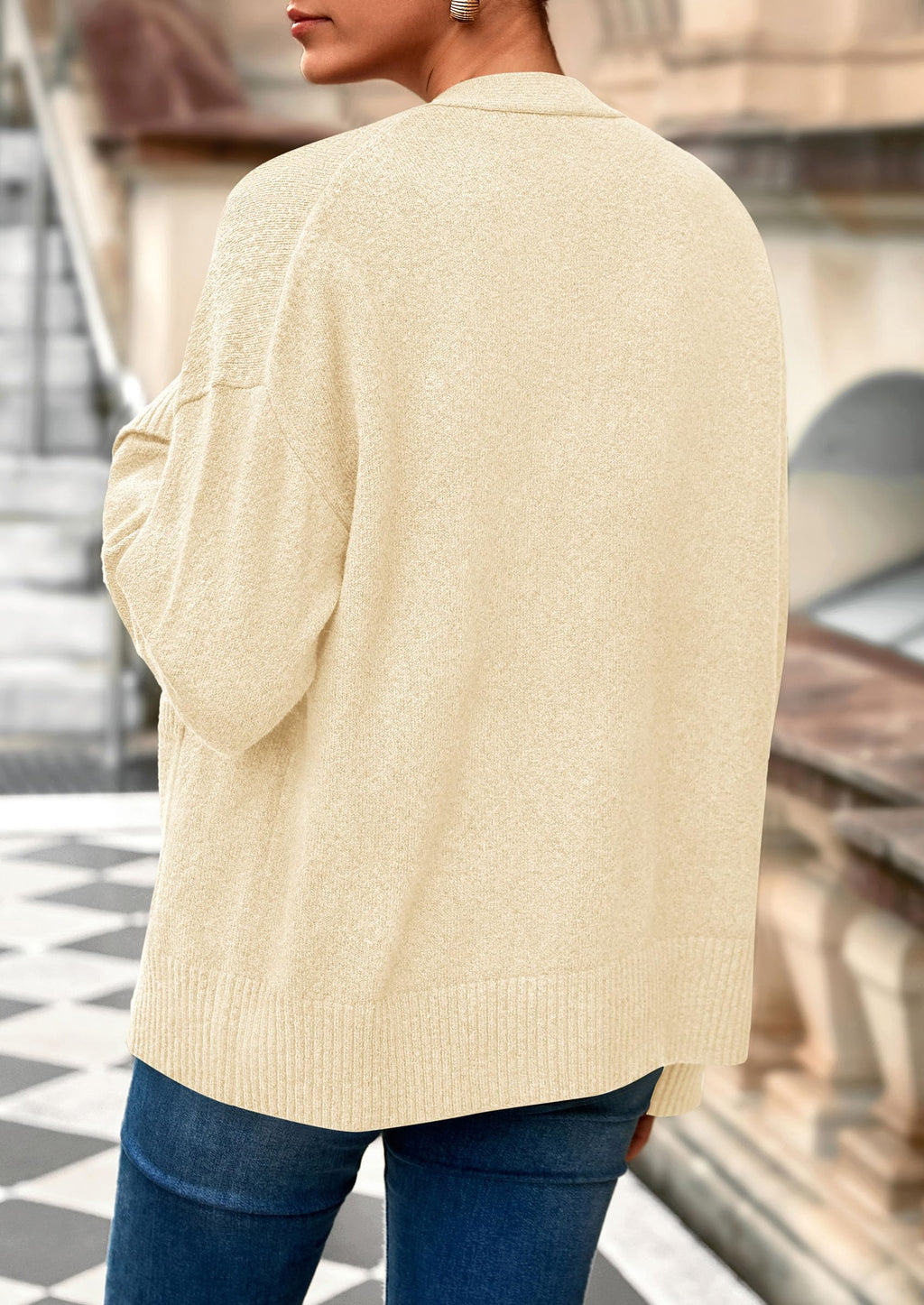 PRETTYGARDEN Women's Oversized Cardigan Sweaters Trendy Chunky Knit Long Sleeve V Neck Button Down Fall Winter Outfits
