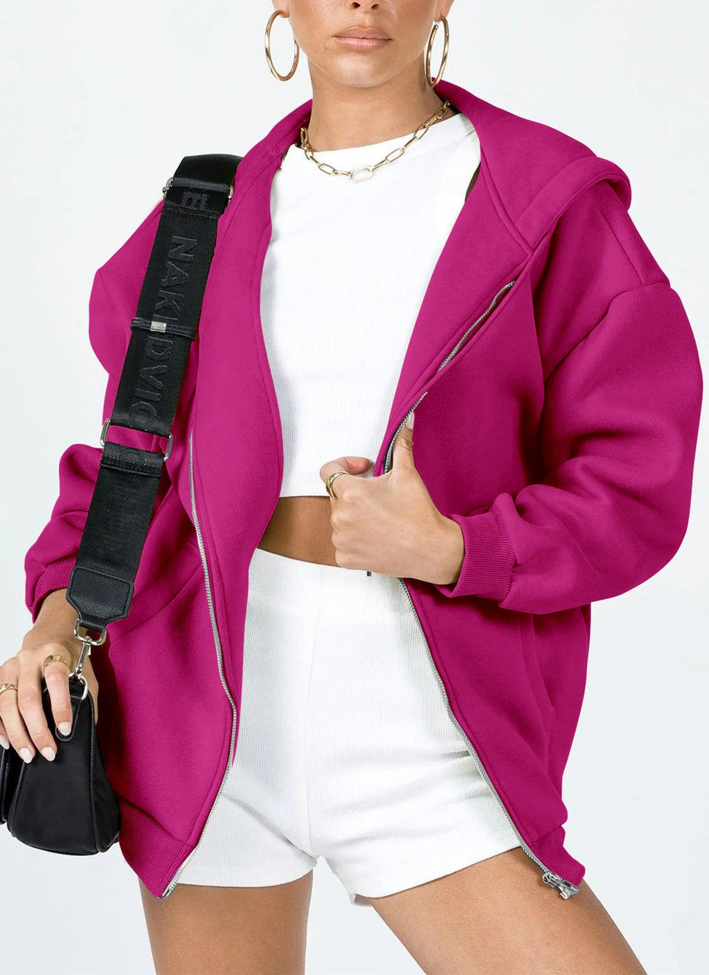 PRETTYGARDEN Women's Zip Up Y2K Hoodies Casual Long Sleeve Sweatshirts Fall Spring Track Jackets with Pockets