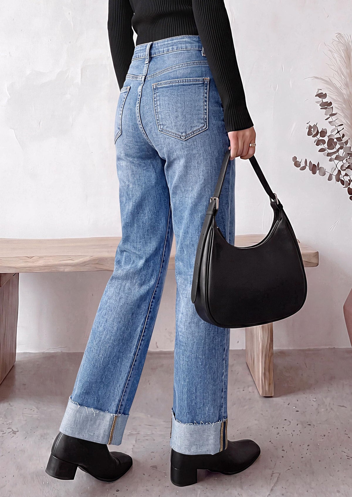 PRETTYGARDEN Women's Baggy Denim Jeans Wide Leg Pants