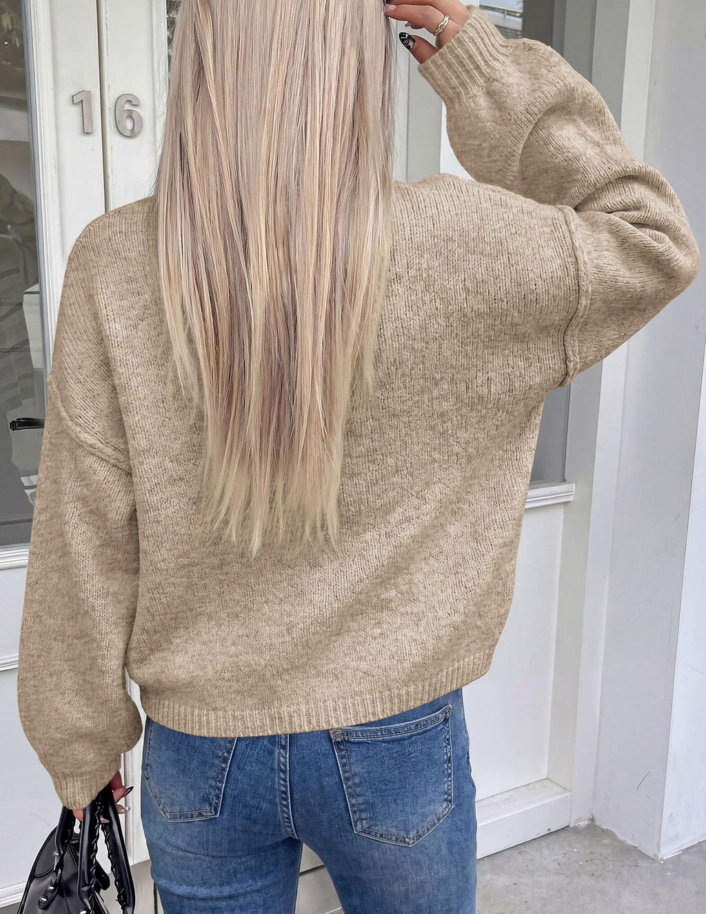 PRETTYGARDEN Women's Button up Chunky Knit Cardigan Sweaters Crew Neck, Long Sleeve, Oversized Sweaters, Relaxed Fit, Soft Cozy Casual Outerwear, Fall Outfits, Winter Fashion Clothing