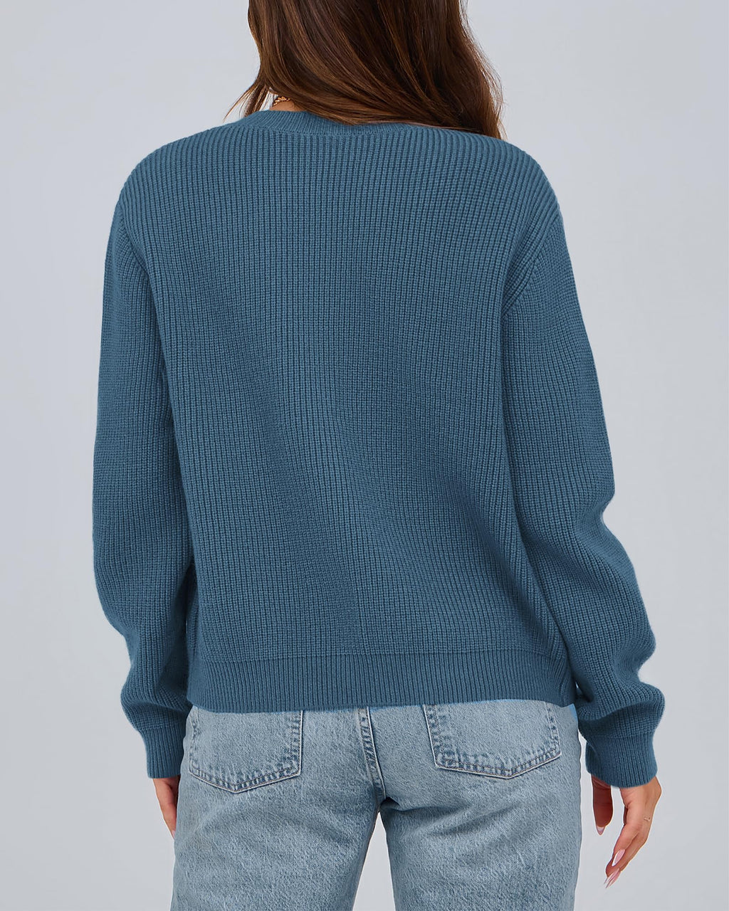 BTFBM Bow Cropped Cardigan Sweaters for Women Fall Winter Open Front Sweater Long Sleeve Button Fashion Spring Clothes
