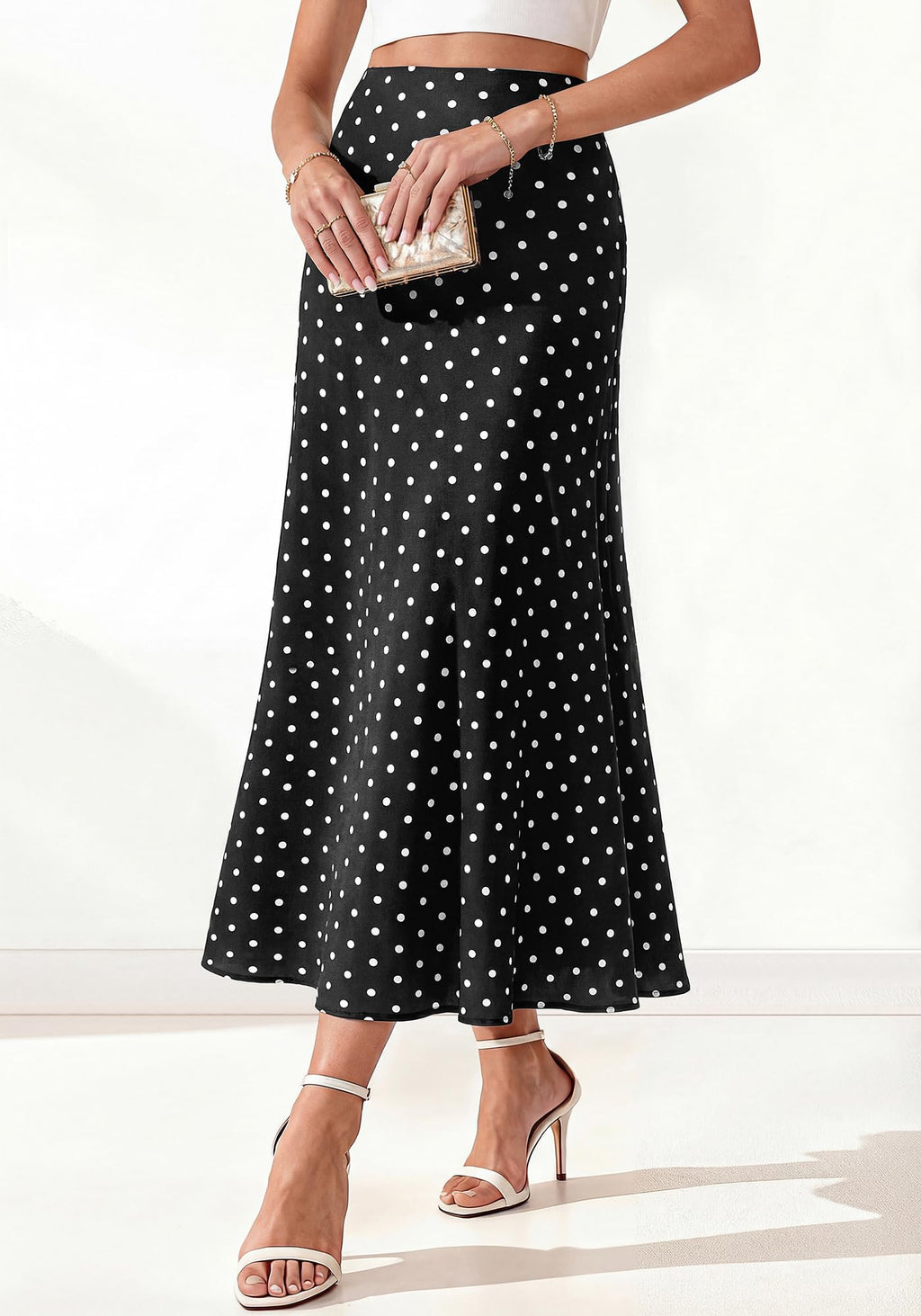 BTFBM Maxi Skirts for Women Summer Spring Boho Lightweight A Line High Waisted Wedding Guest Party Silk Midi Skirt